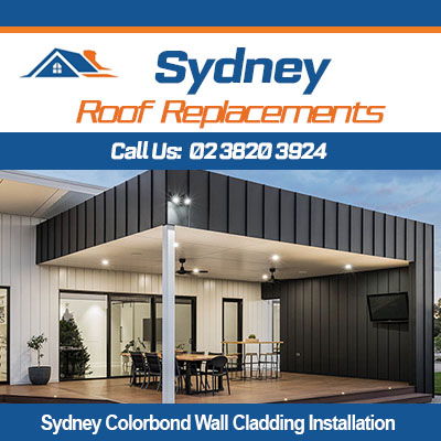 Professional Colorbond wall cladding services in Sydney on contemporary business facility exterior