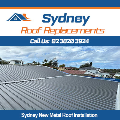 Professional new metal roof installation services in Sydney on house with modern roofing system
